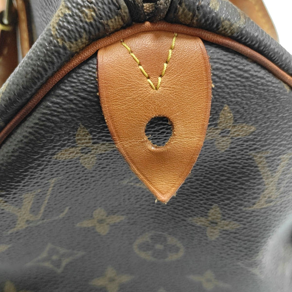 SPEEDY 25 Monogram Coated Canvas Brown