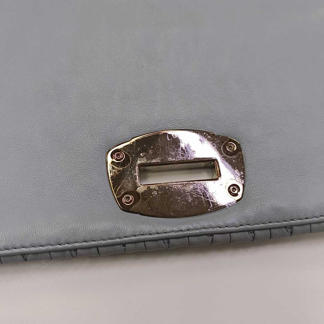 Crystal Quilted Lambskin Blue