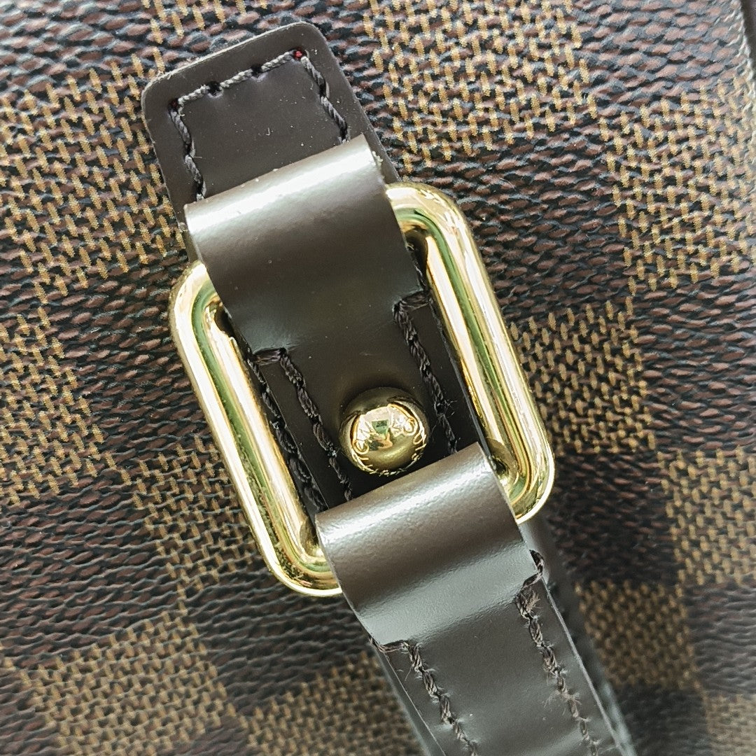 RIVINGTON Damier Ebene Coated Canvas Brown