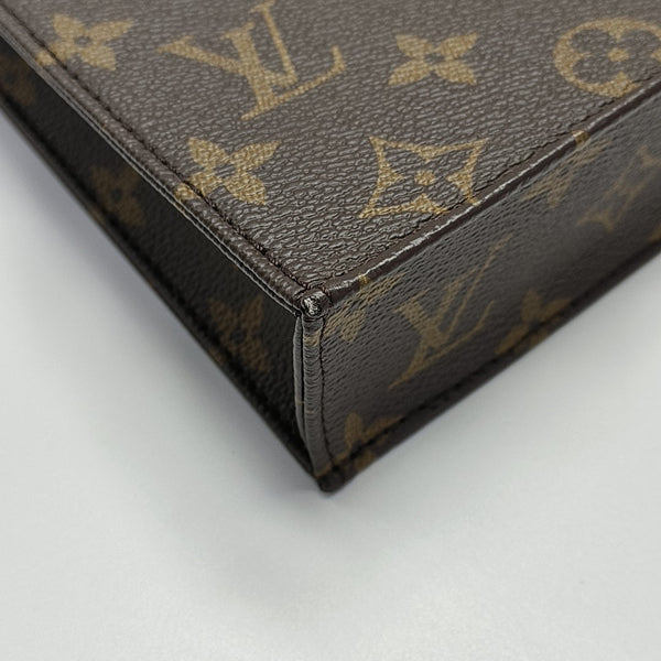 SAC PLAT Mini Monogram Coated Canvas Brown