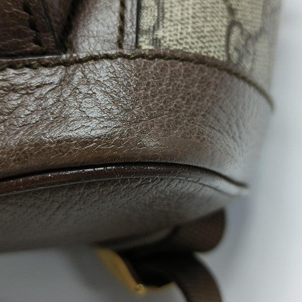 Ophidia Small Monogram Coated Canvas Beige
