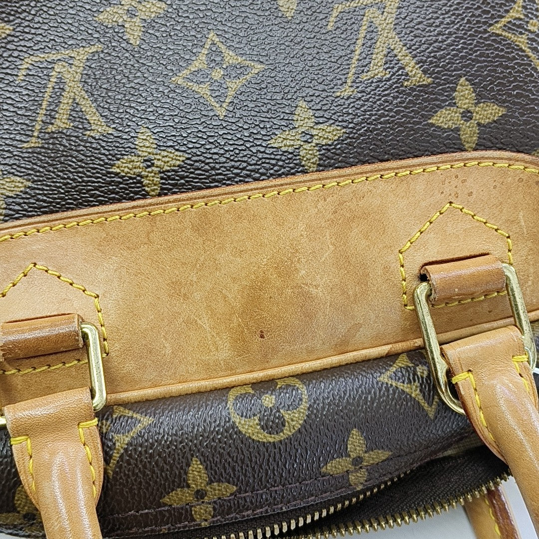 DEAUVILLE MM Monogram Coated Canvas Brown