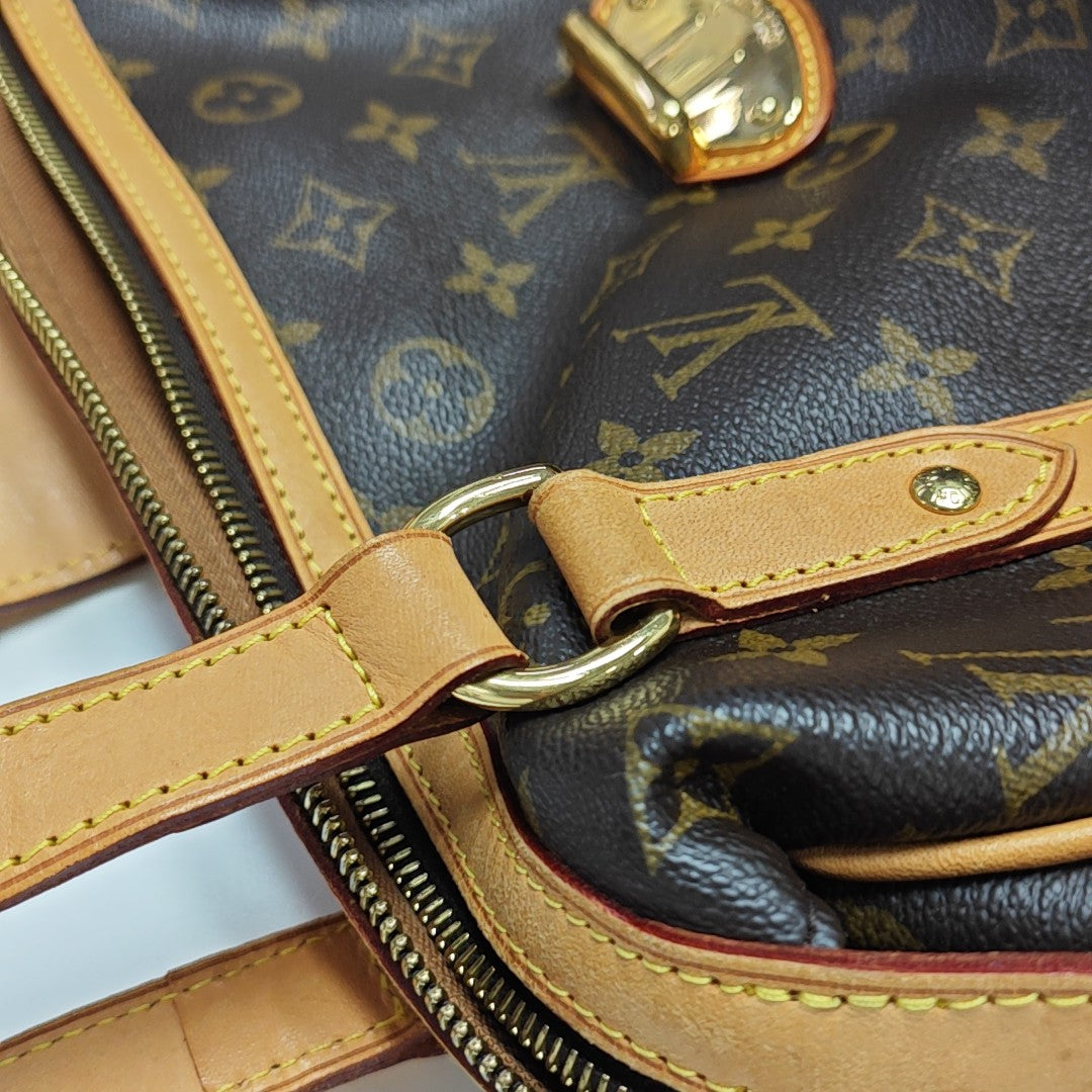 STRESA Monogram Coated Canvas Brown