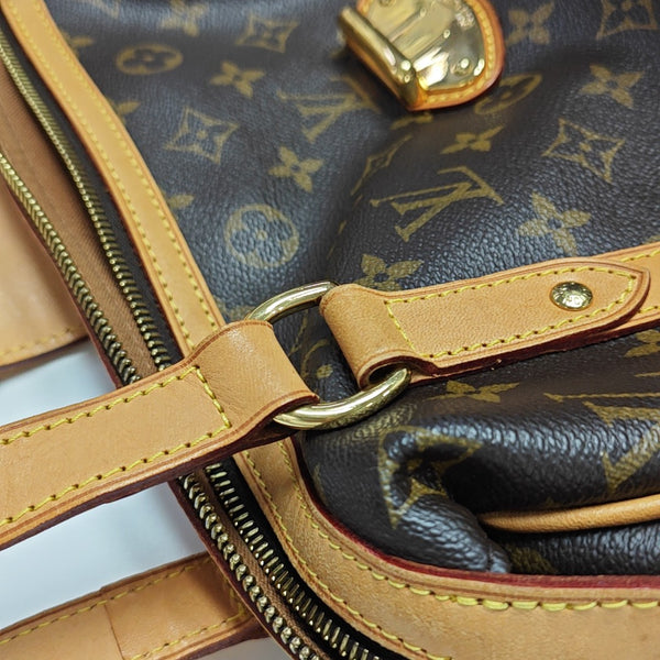STRESA Monogram Coated Canvas Brown