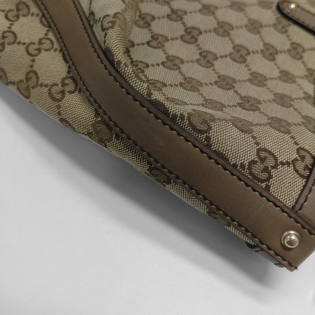 Monogram Canvas Tote Bag Beige