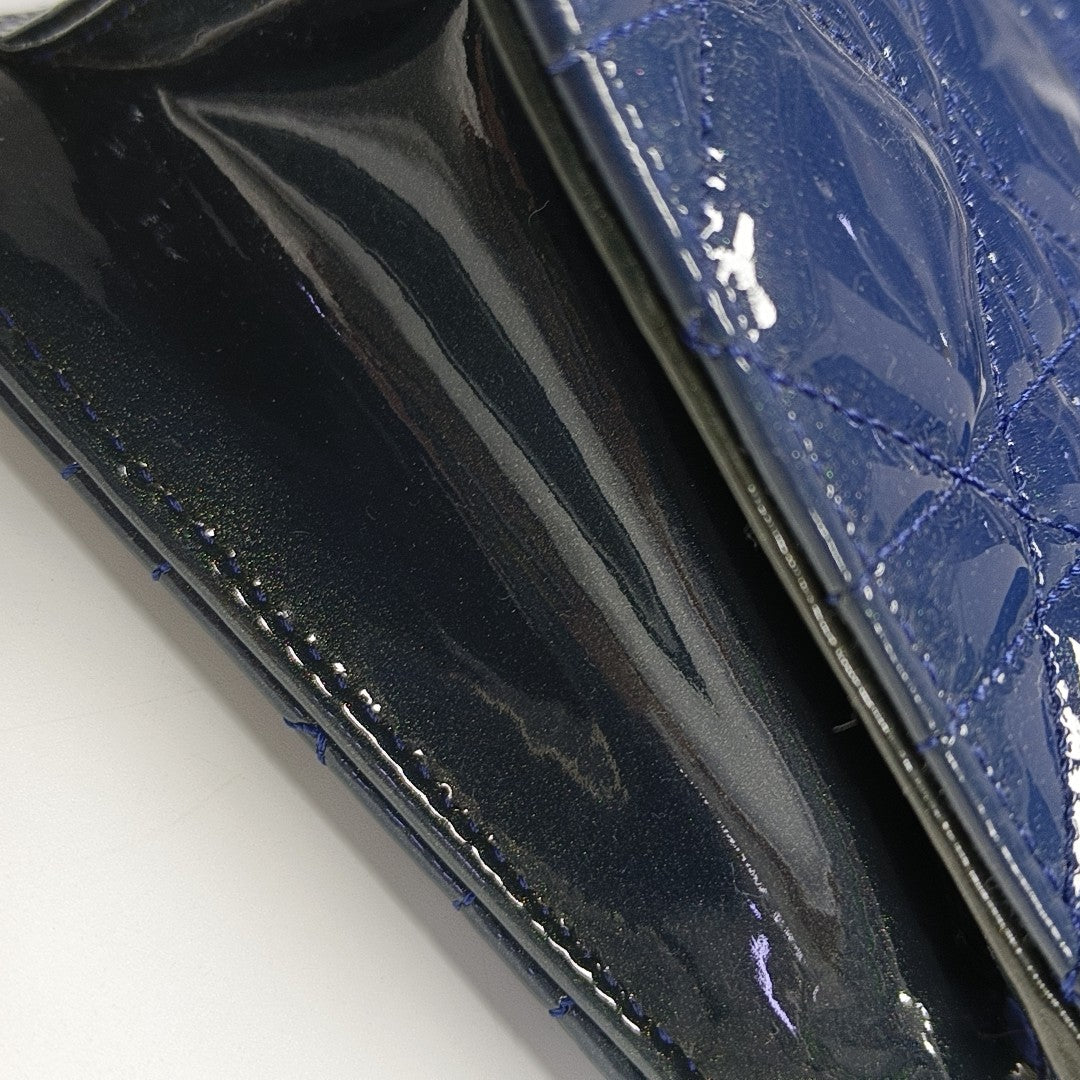 Rendez-Vous Cannage Patent Leather Blue