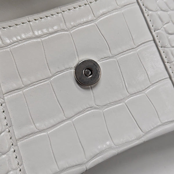 Hourglass Small Calfskin White