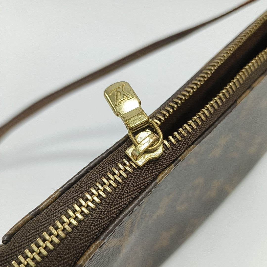 ACCESSOIRES GM Monogram Coated Canvas Brown