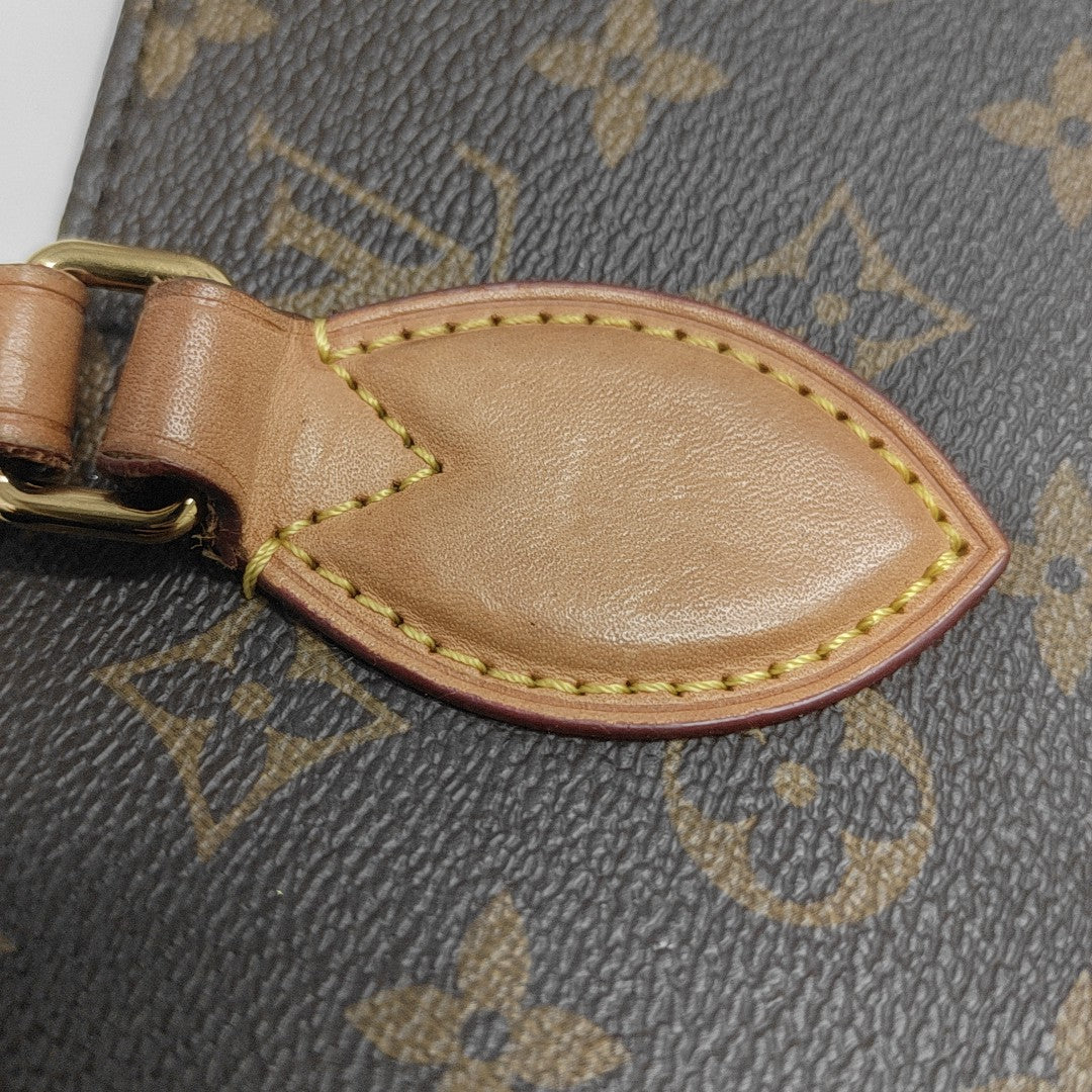 SAC PLAT MM Monogram Coated Canvas Brown