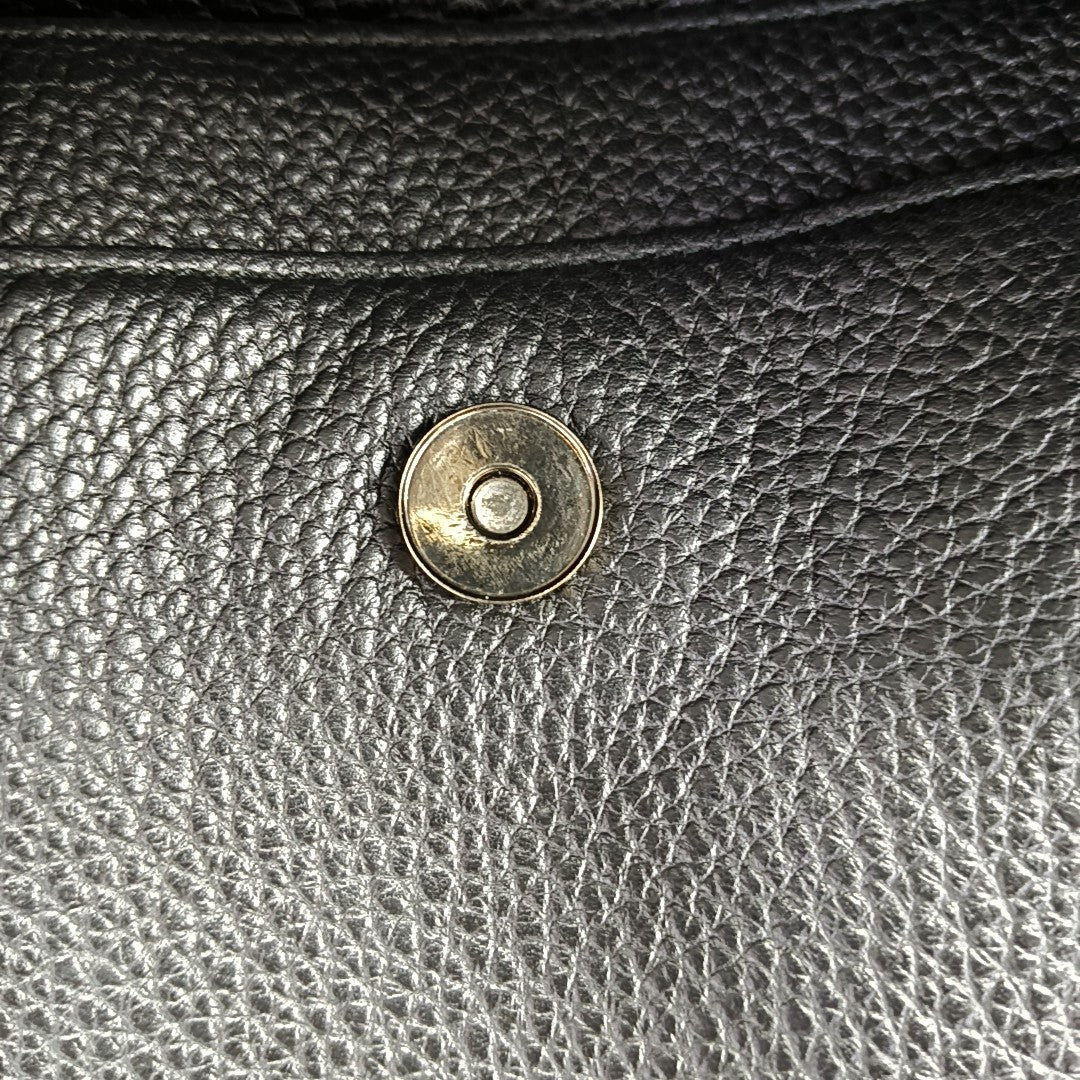 Calfskin Shoulder Bag Black