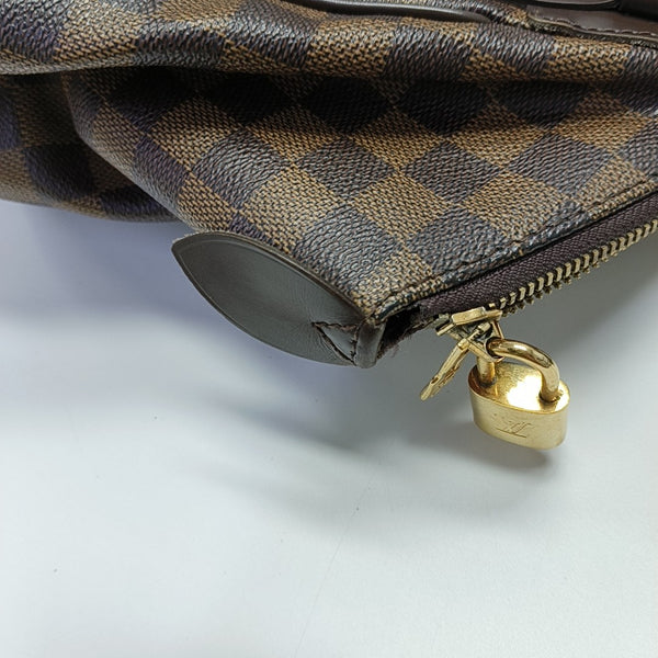 VERONA MM Damier Ebene Coated Canvas Brown