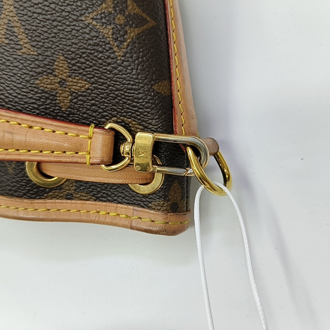 NOÉ Nano Monogram Coated Canvas Brown