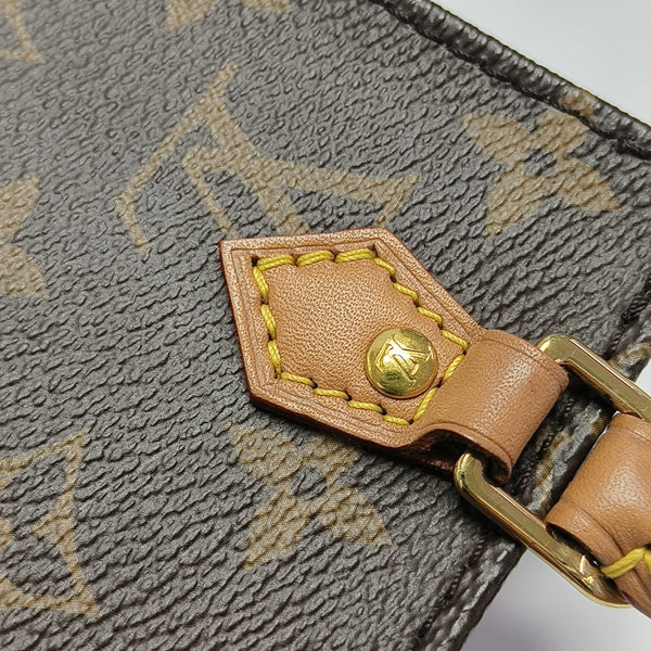 SAC PLAT Mini Monogram Coated Canvas Brown