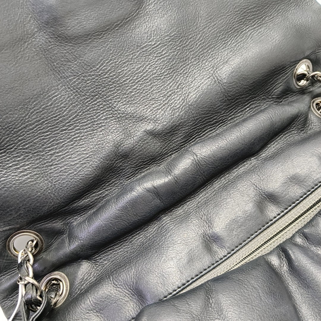 Calfskin Shoulder Bag Black