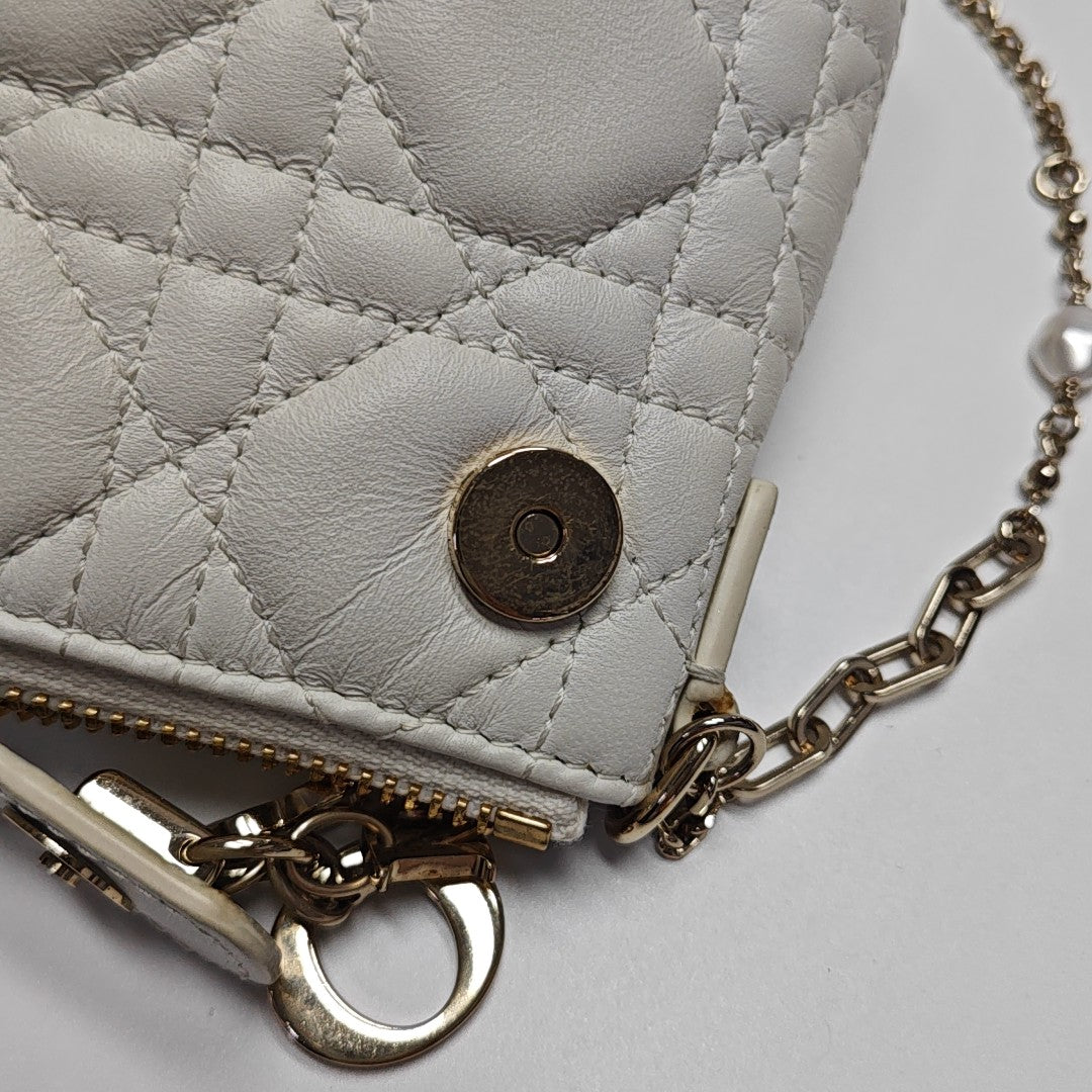 Cannage Calfskin Mini White