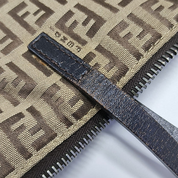 Canvas Top Handle Bag Brown