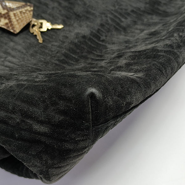 WHISPER GM Monogram Suede Black