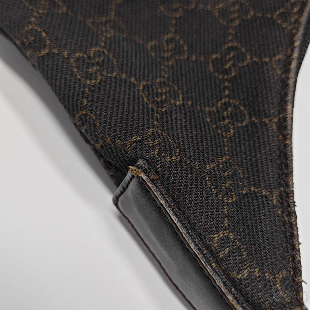 Monogram Canvas Top Handle Bag Brown