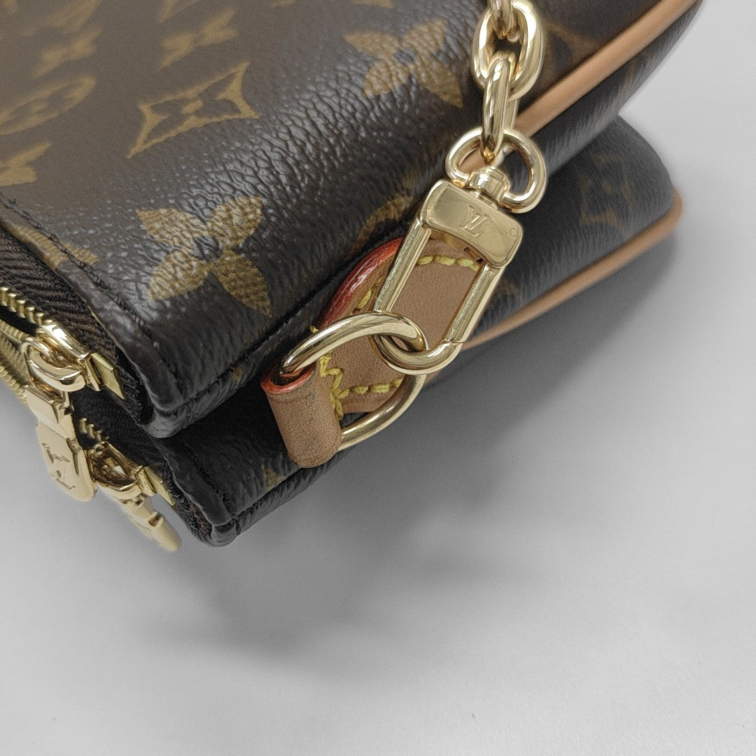 LIV POCHETTE Monogram Coated Canvas Brown