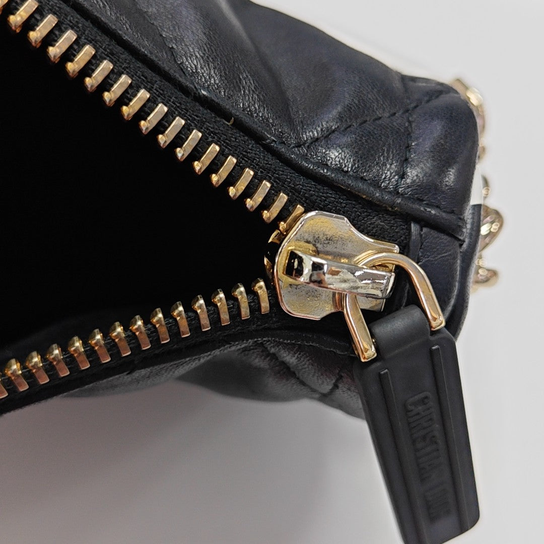 Dior Vibe Hobo Quilted Lambskin Black