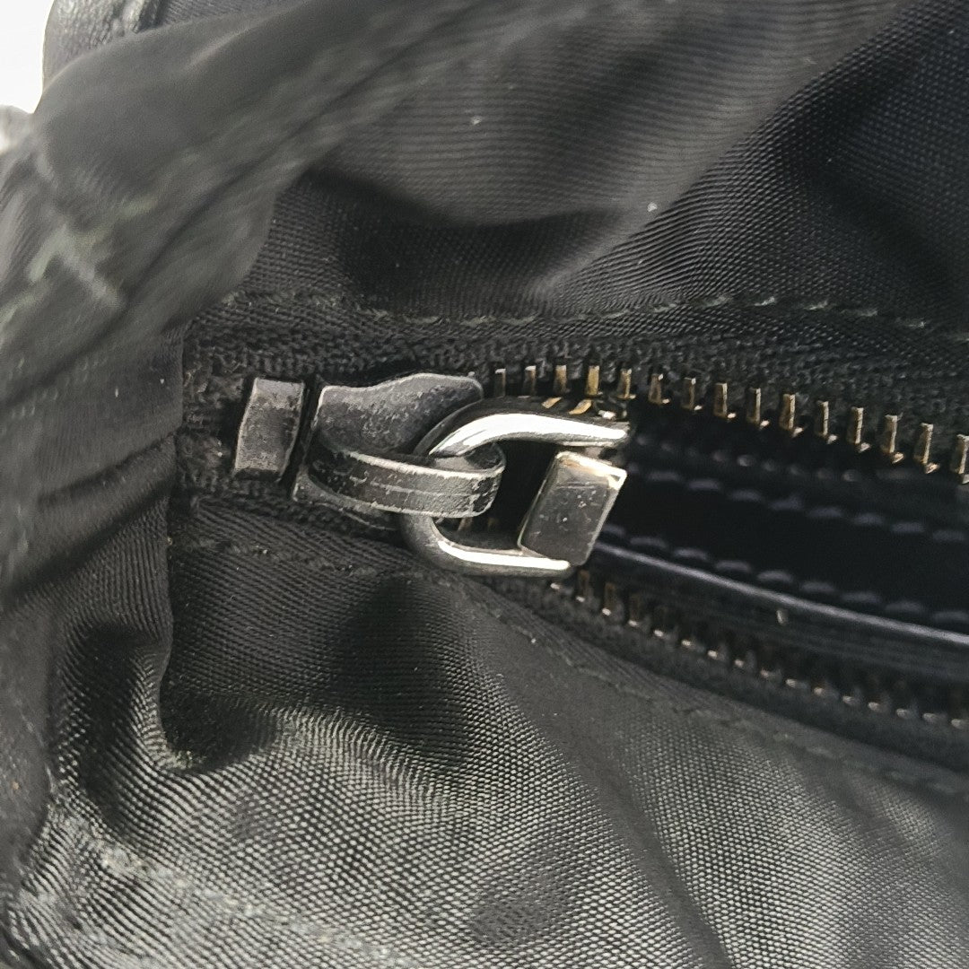 Nylon Shoulder Bag Black