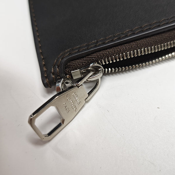 HINA Monogram Calfskin Black