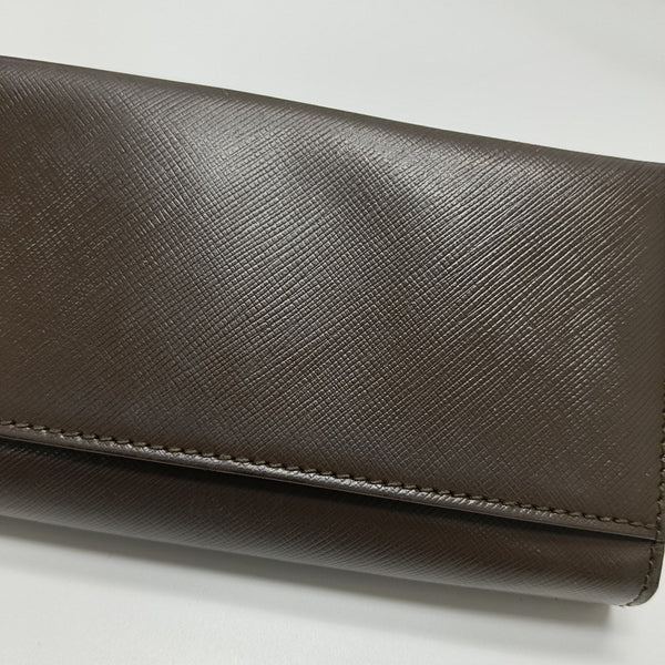 Ginny Calfskin Brown Wallet