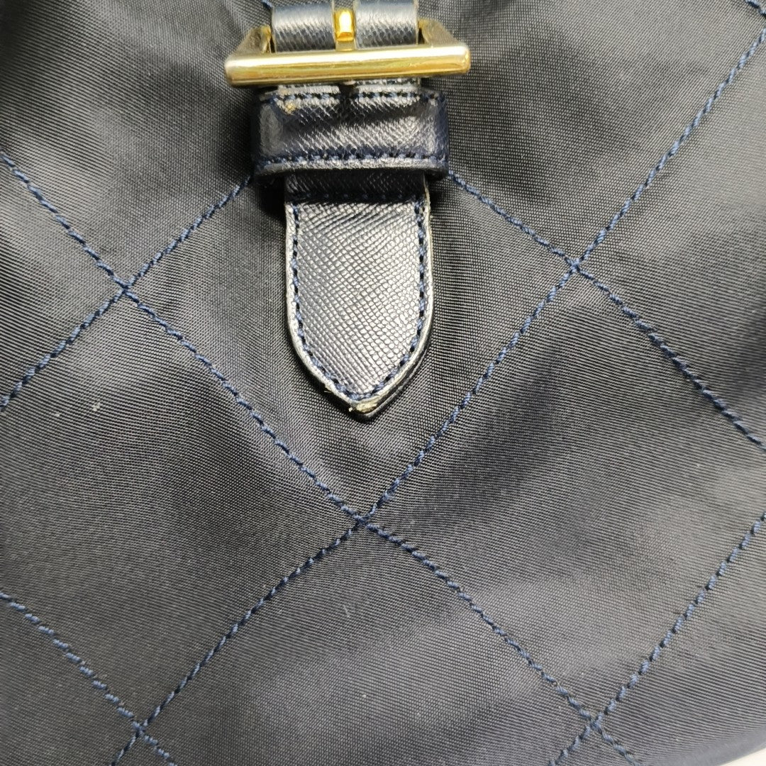 Vela Quilted Nylon Blue