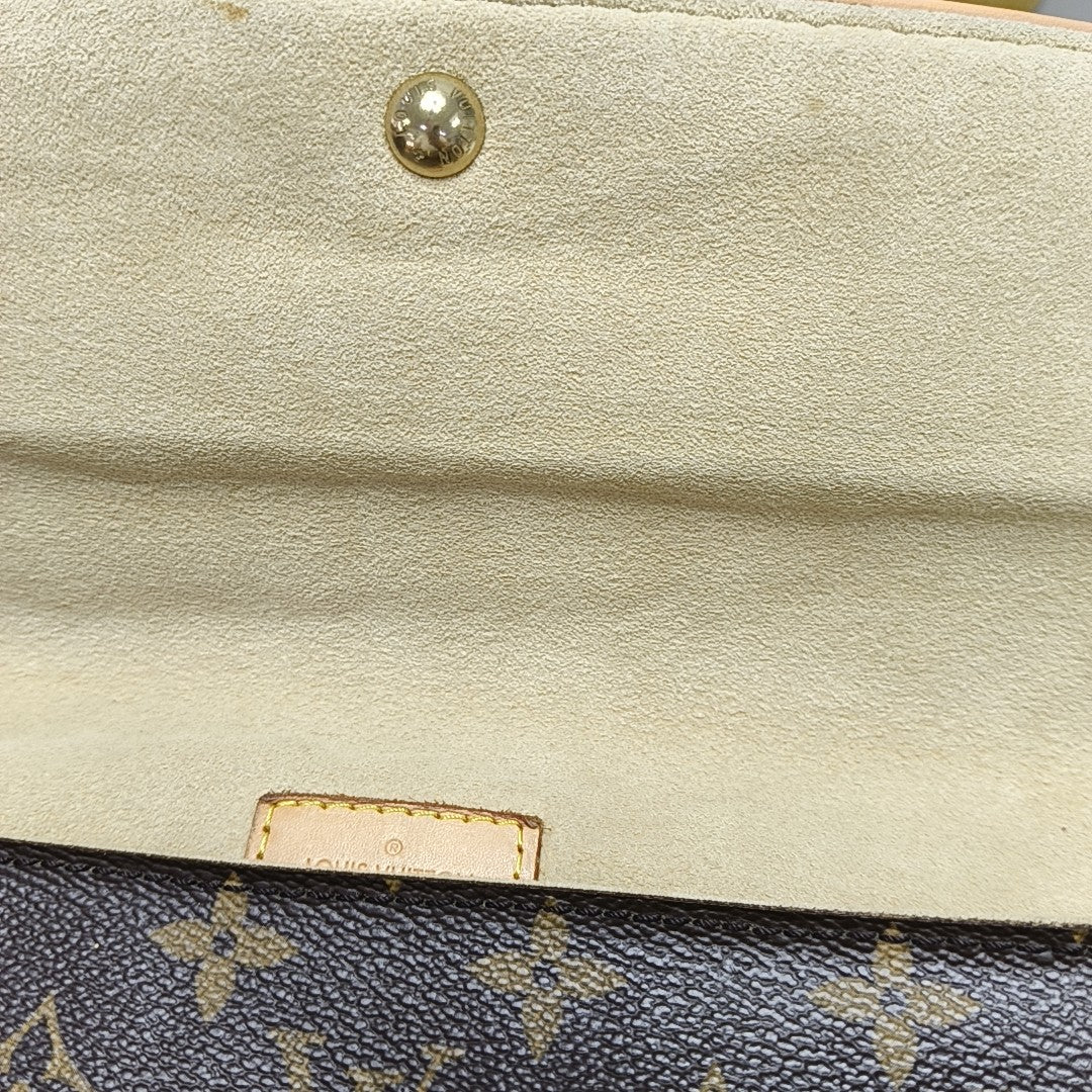 HUDSON PM Monogram Coated Canvas Brown