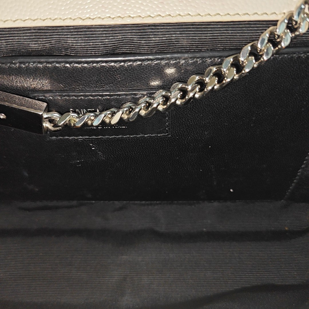 KATE Medium Calfskin White