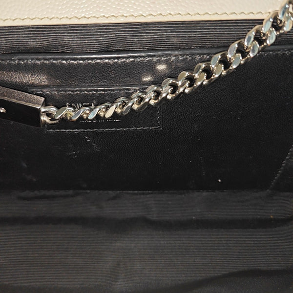KATE Medium Calfskin White