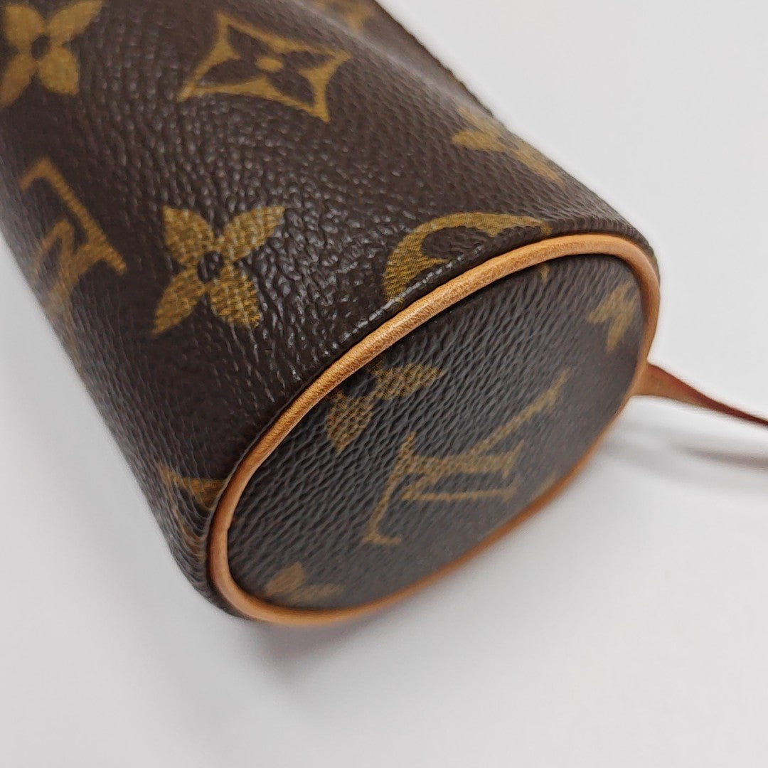 PAPILLON Mini Monogram Coated Canvas Brown