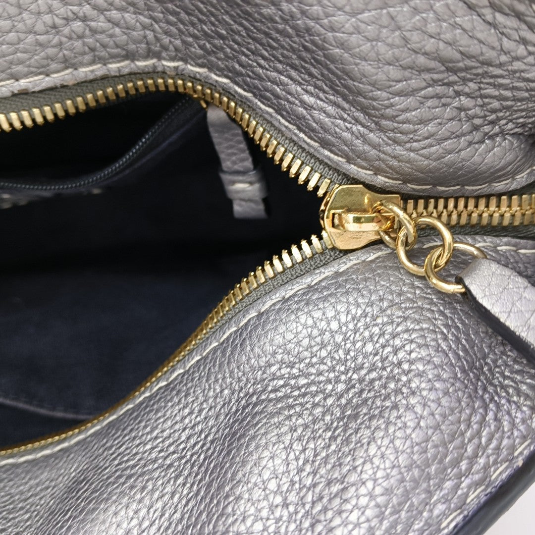 Monogram Canvas Top Handle Bag Gray