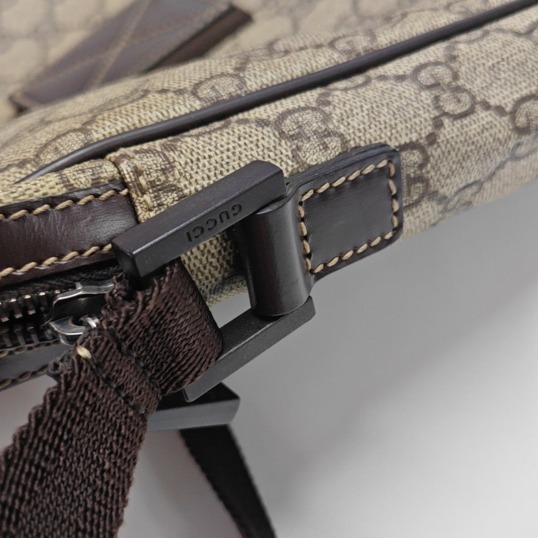 Monogram Coated Canvas Shoulder Bag Beige