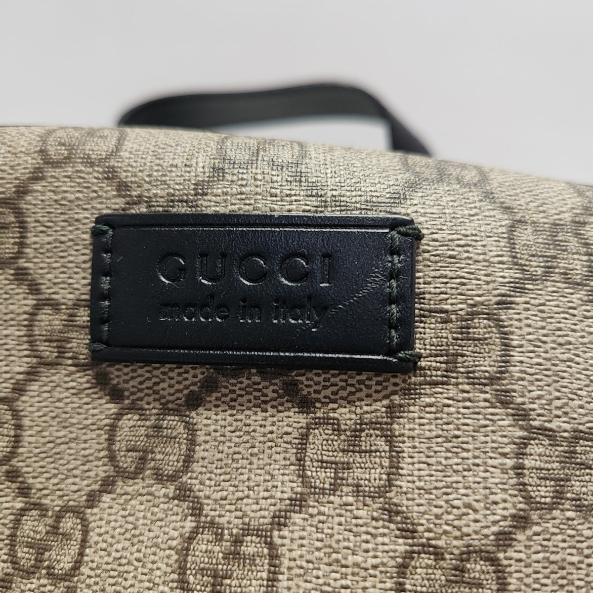 Monogram Coated Canvas Backpack Black