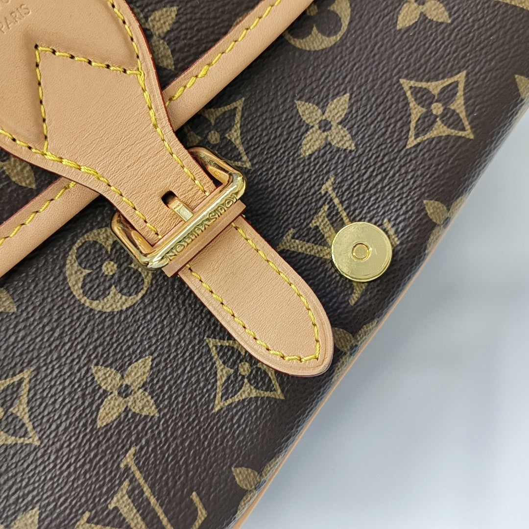 DIANE Monogram Coated Canvas Brown