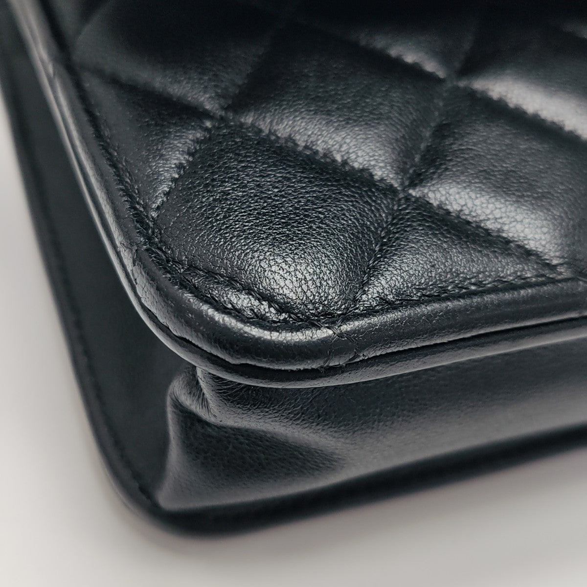 WOC Quilted Lambskin Black