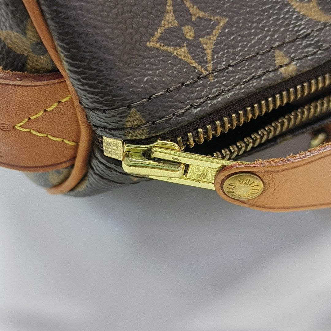 SPEEDY 30 Monogram Coated Canvas Brown