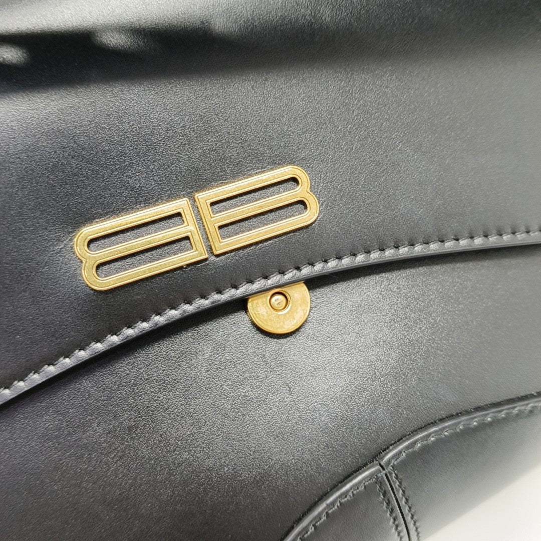 Calfskin Shoulder Bag Black