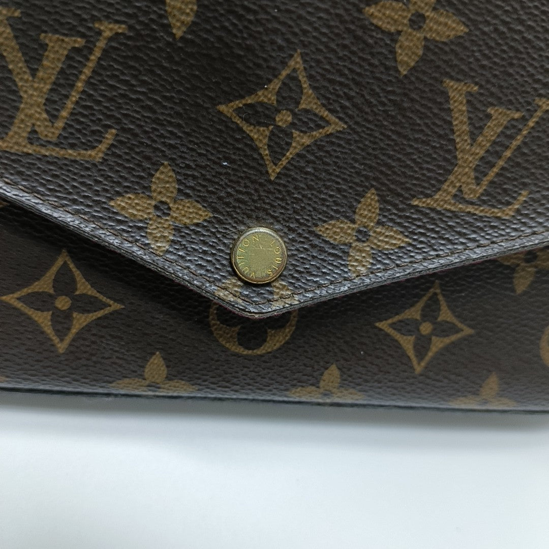 FÉLICIE Monogram Coated Canvas Brown