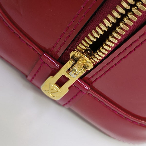 ALMA PM Monogram Patent Leather Red