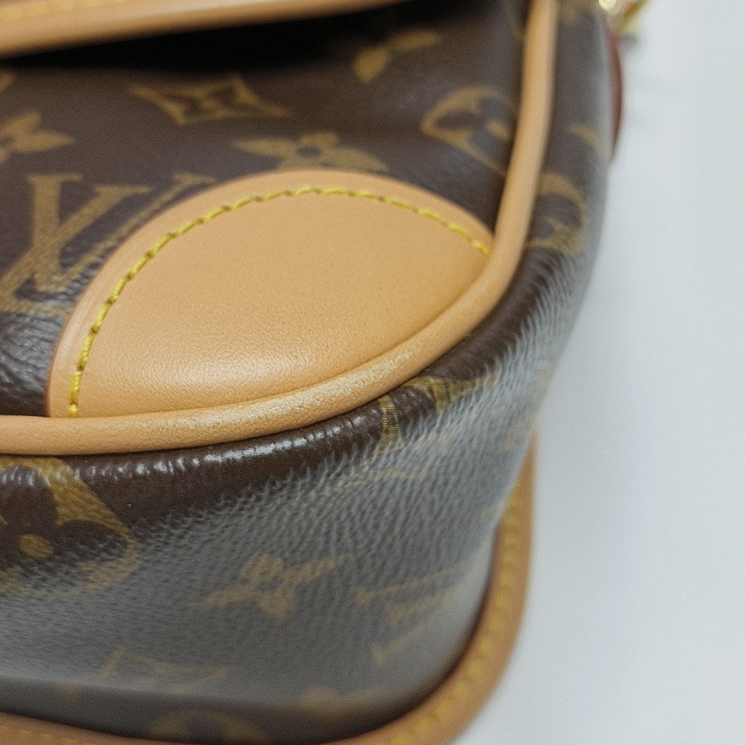 DIANE Monogram Coated Canvas Brown