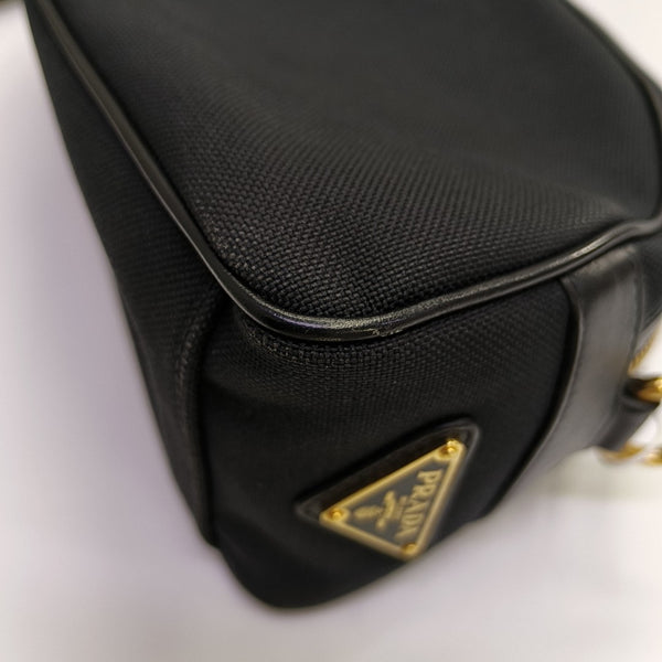 Fabric Shoulder Bag Black