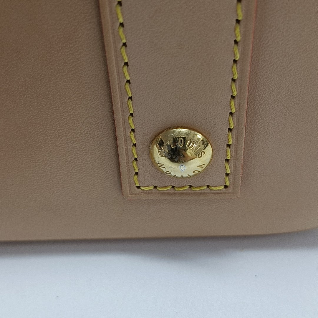 ALMA BB Monogram Coated Canvas Brown