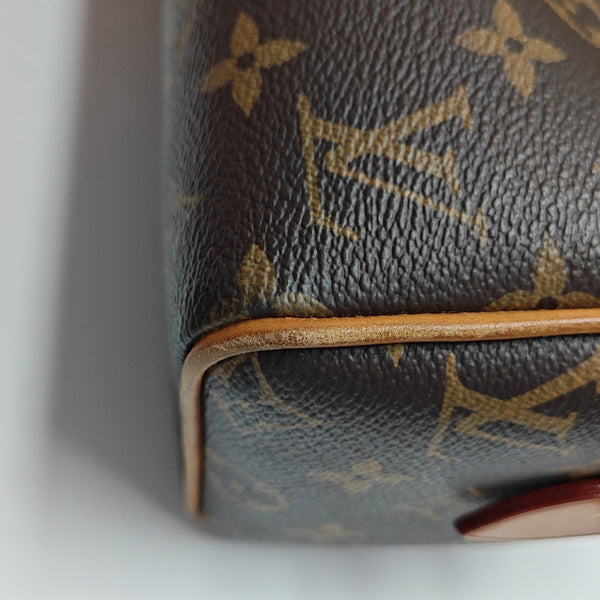 SPEEDY 20 Monogram Coated Canvas Brown
