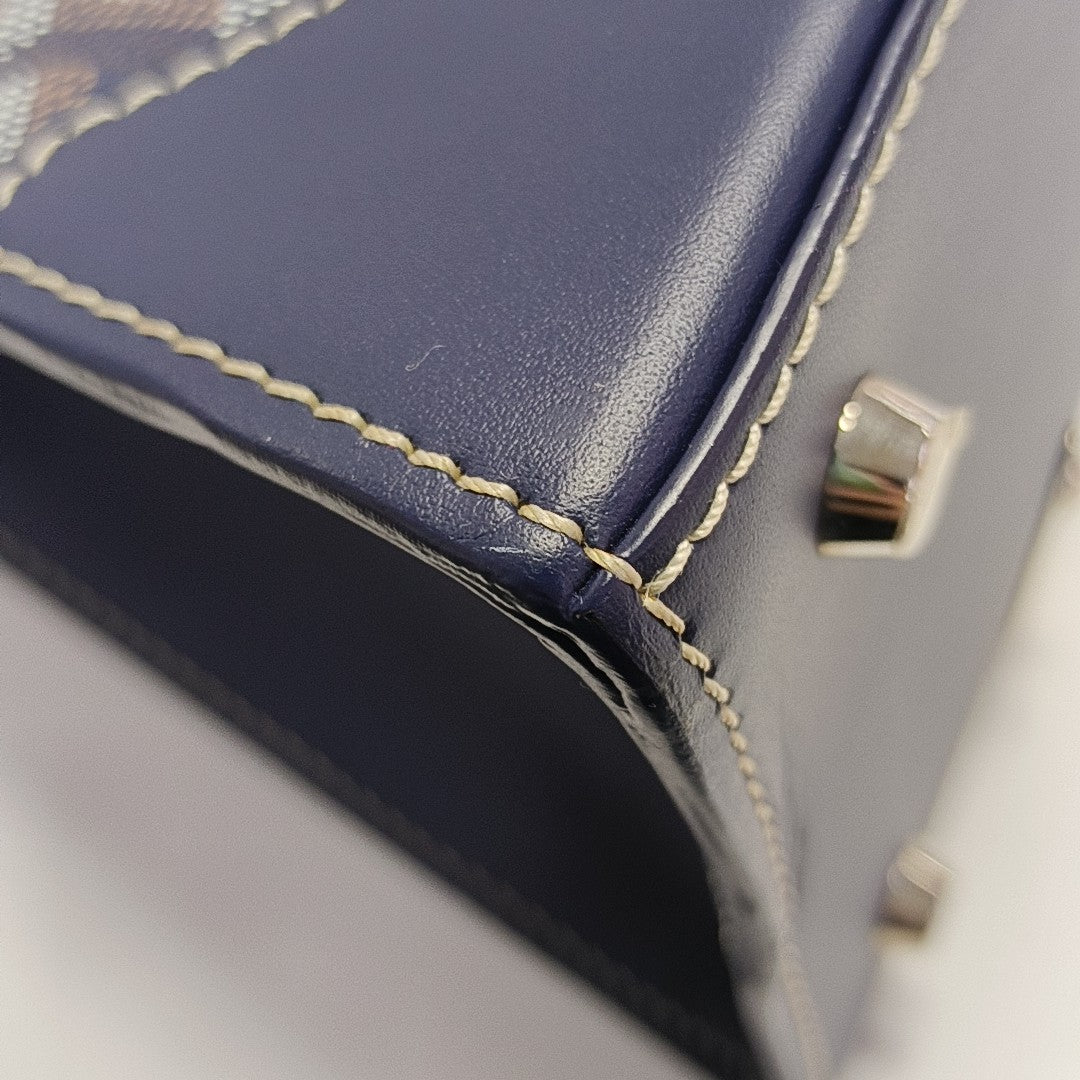 Saïgon PM Coated Canvas Blue