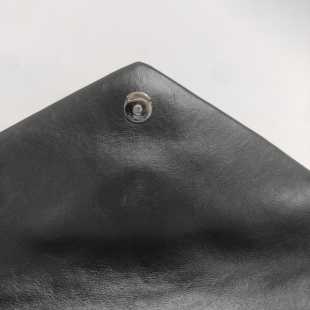 Chevron Calfskin Black