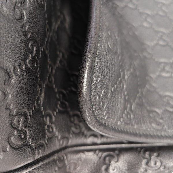 Ligne Shima Monogram Calfskin Black
