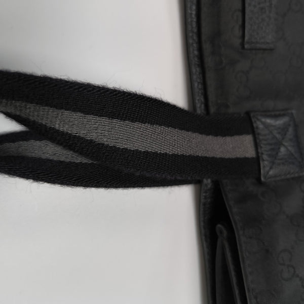 Monogram Nylon Tote Bag Black