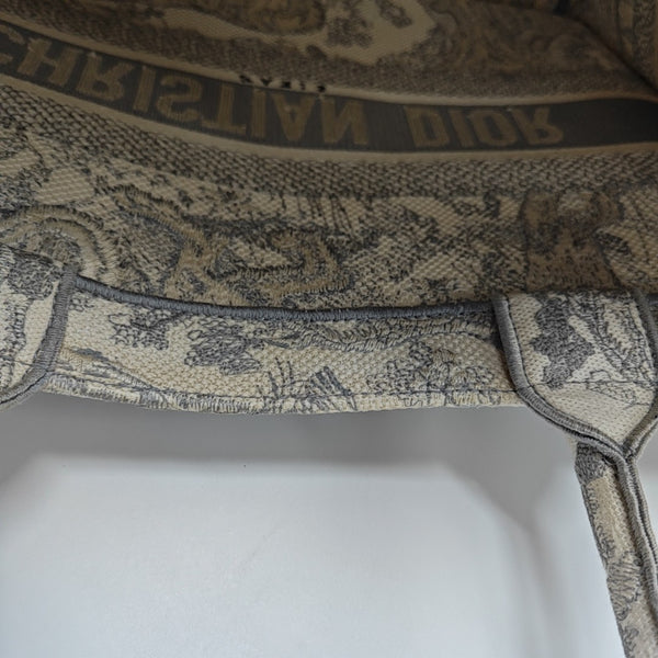 Book Tote Medium Fabric Gray
